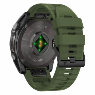 Curea Tech-Protect Silicone Line Garmin Fenix 5X   5X Plus   6X   6X Pro   7X   8 51mm verde army