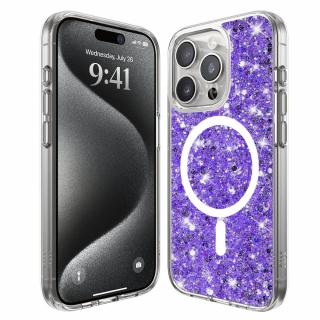 Husa Iphone 15 Pro Techsuit Sparkly Glitter magsafe