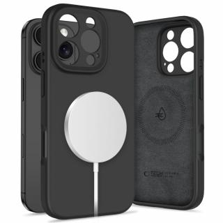 Husa Iphone 16 Pro Tech-Protect Liquid Silicone Magsafe negru