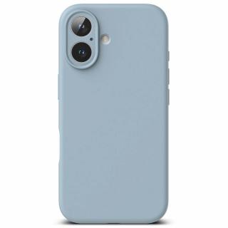 Husa Ringke Silicone Iphone 16 negru magsafe albastru