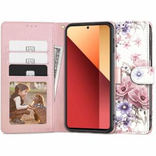 Husa Tech-Protect Wallet Xiaomi Redmi Note 13 4G roz