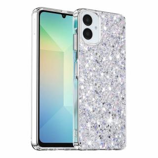 Husa Techsuit Sparkly Glitter Samsung Galaxy A06 5G alb
