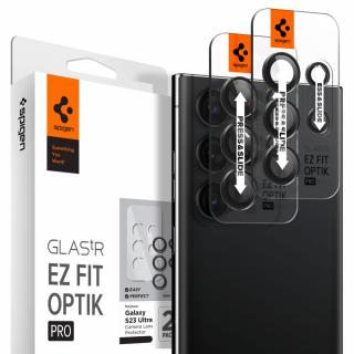 Pachet 2x Folie sticla camera Spigen GLAS.tR EZ FIT Samsung Galaxy S23 Ultra S24 Ultra