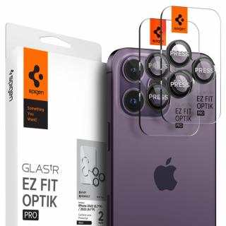 Pachet 2x Folie sticla camera Spigen Optik iPhone 14 Pro   14 Pro Max