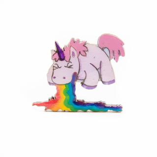 Brosa Lemn Unicorn - Spit the RAINBOW