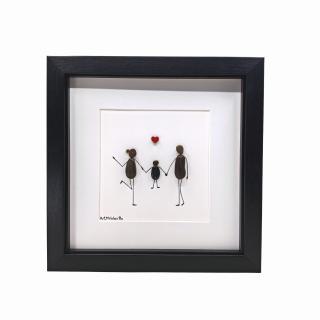 Tablou Our Family 3 - Colectia Pebble Art