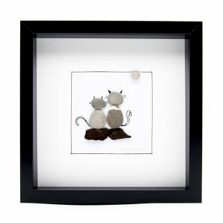 Tablou ZEN Cats - Colectia Pebble Art