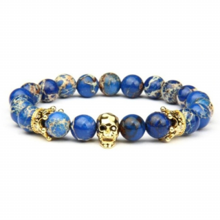 Earth Skull Gold placaj aur 24K