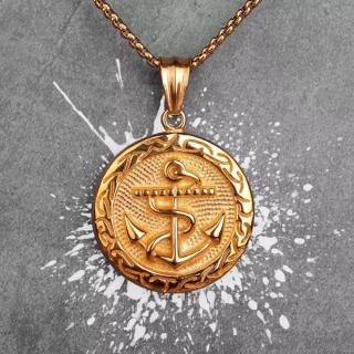 Lantisor Anchor 24K gold plated