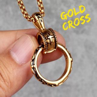 Lantisor Ring Cross 24K gold plated