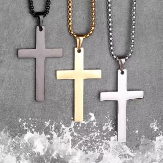 Lantisor Simple Cross 24K gold plated