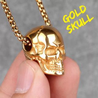 Lantisor Skull 24K gold plated