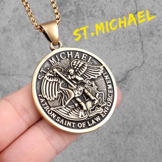 Lantisor St. Michael 24K gold plated