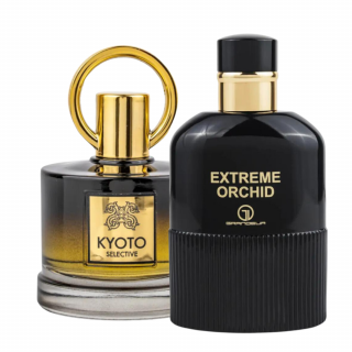 Pachet 2 parfumuri Grandeur Elite 100ml: Kyoto + Extreme Orchid