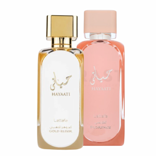 Pachet 2 parfumuri Lattafa Hayaati Gold Elixir 100ml + Hayaati Florence 100ml