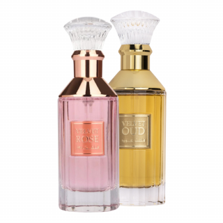 Pachet 2 parfumuri Lattafa: Velvet Oud 100ml + Velvet Rose 100ml