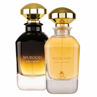 Pachet 2 parfumuri unisex: Wurood Bois D arabie 100ml + Wurood Blanc Sapphire 100ml