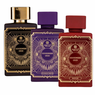 Pachet 3 parfumuri premium Goodness Oud: Black 100ml + Purple Wave 100ml + Rouge 100ml