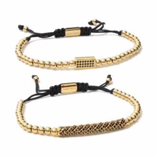 Set 2 Bratari Amunis Luxury 115 Placaj Aur 24K