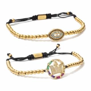 Set 2 Bratari Amunis Luxury 119 Placaj Aur 24K