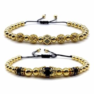 Set 2 Bratari Amunis Luxury 52 24K Gold Plated