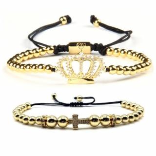 Set 2 Bratari Amunis Luxury 56 24K Gold Plated