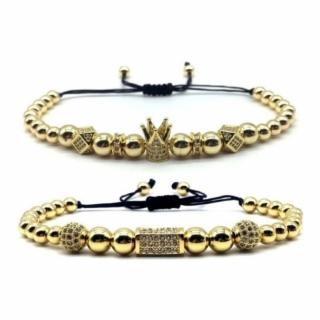 Set 2 Bratari Amunis Luxury 69 24K Gold Plated