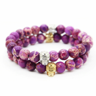 Set Couple Purple Skulls