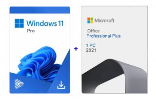 Pachet PRO: Windows 11 Pro + Office 2021 Professional Plus