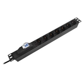 PDU RACK 19 INCH 7 PRIZE SIGURANTA 16A EMTEX