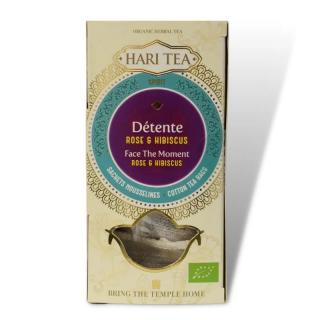 Ceai premium Hari Tea - Face the Moment  trandafiri si hibiscus BIO 10 plicuri