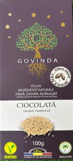 Ciocolata vegana cu susan rumenit Govinda 100g