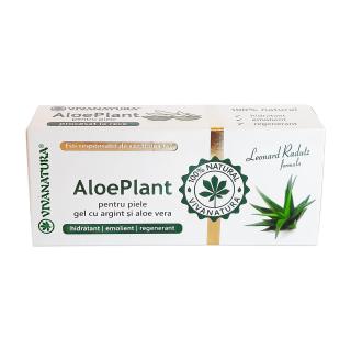 Gel cu Aloe Vera si Argint Coloidal - Aloe Plant 20ml