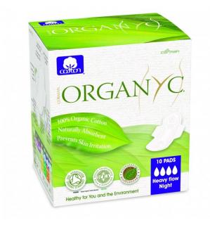 Organyc Bio absorbante intime din bumbac organic 4 picaturi -10 buc