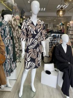Rochie  imprimeu frunze