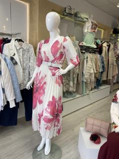 Rochie  voal imprimeu flori