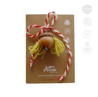 Martisor Fata Ghinda, lana romaneasca