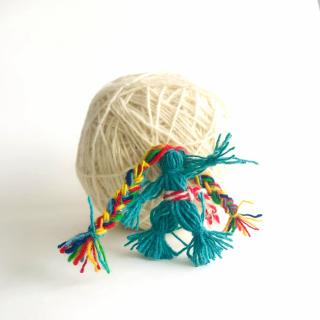 Martisor Funky Puppets, turquoise