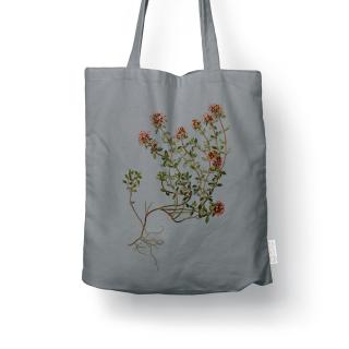 Traista Cimbrisor,  bumbac reciclat gri melaj