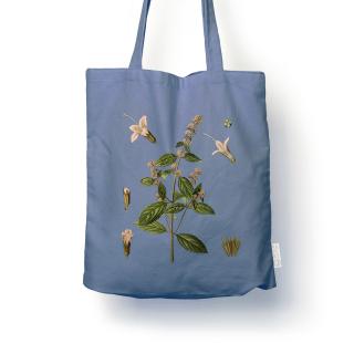 Traista Menta, bumbac reciclat albastru melaj
