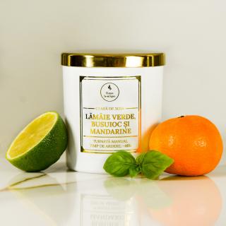 Lamaie verde, busuioc si mandarine   Premium Alb 600gr.