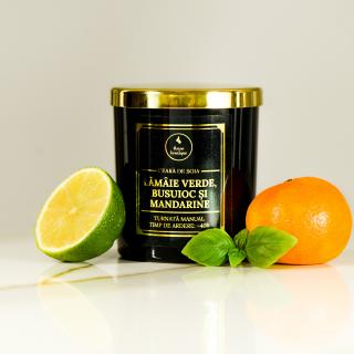 Lamaie verde, busuioc si mandarine   Premium Negru 600gr.