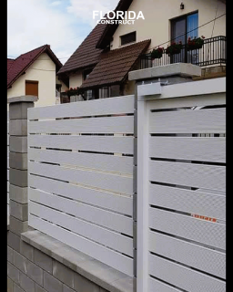 Panou gard cu stalpi din aluminiu