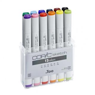 Carioci COPIC Sketch - set de 12 produse (carioci COPIC)