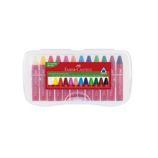 Creioane cerate Jumbo 12 buc (creioane cerate Faber-Castell)