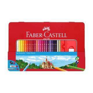 Creioane colorate Faber-Castell set de 48 de creioane colorate în cutie de metal  ()