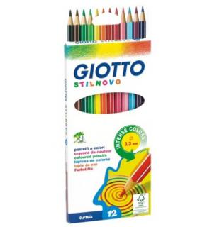 Creioane colorate GIOTTO - 12 culori (Creioane colorate GIOTTO)