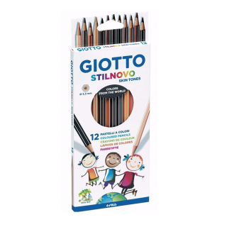 Creioane colorate GIOTTO Skin Tones - 12 culori (creioane)
