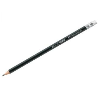 Creion Faber-Castell 1112 HB cu radieră