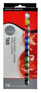 Daler- Rowney - SIMPLY Set de culori ulei 12 x 12ml (culori)